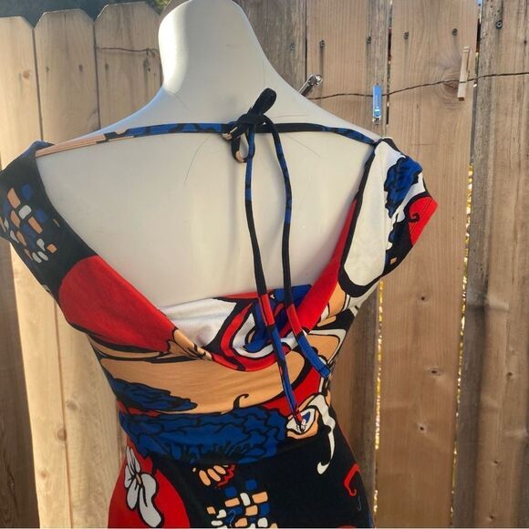 STAUD- GENEVIEVE DRESS IN SEASIDE FLORAL size XS - Picture 8 of 16